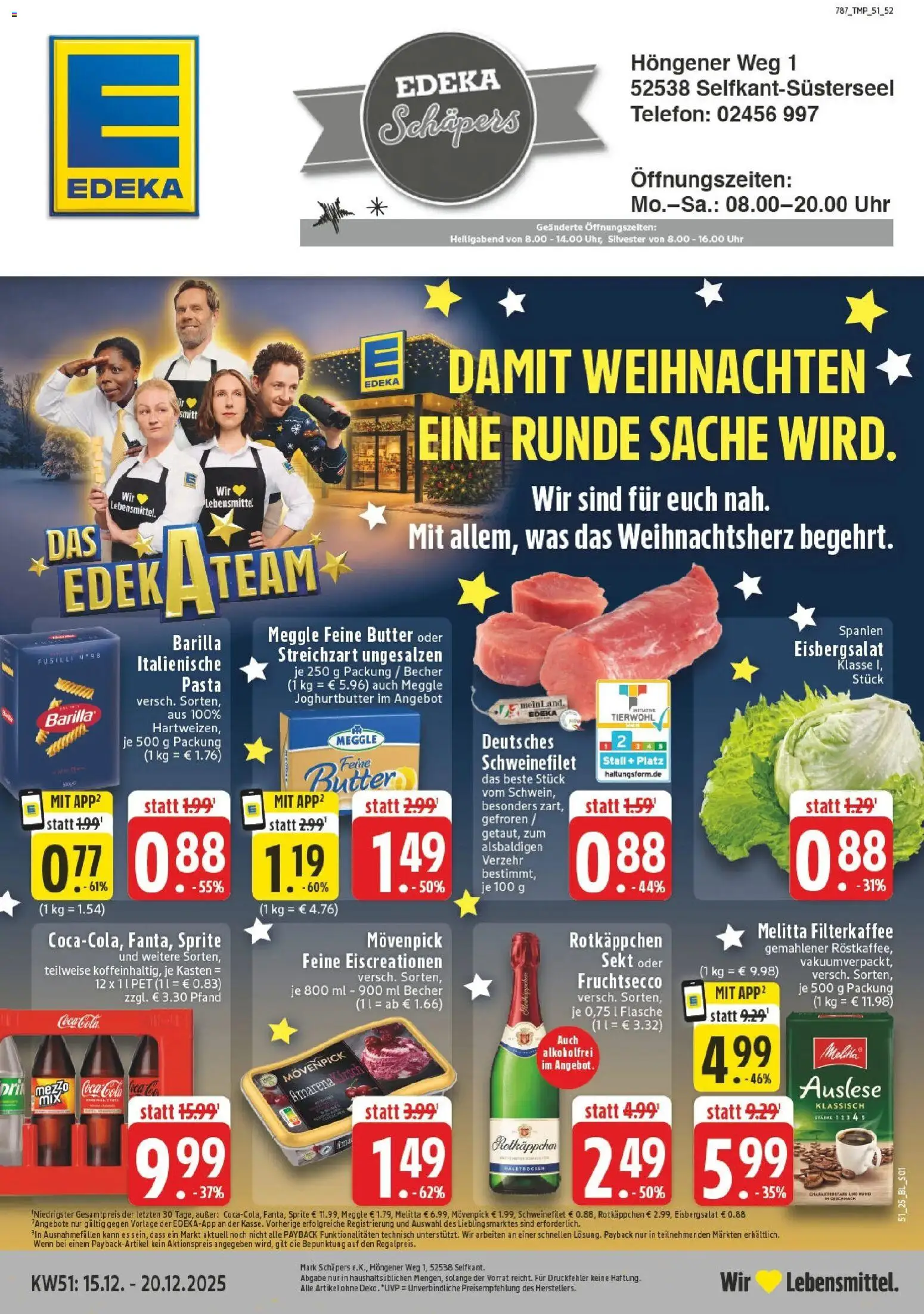 Vorschau von dem Prospekt des Geschäftes Edeka, gültig ab dem 15.12.2025