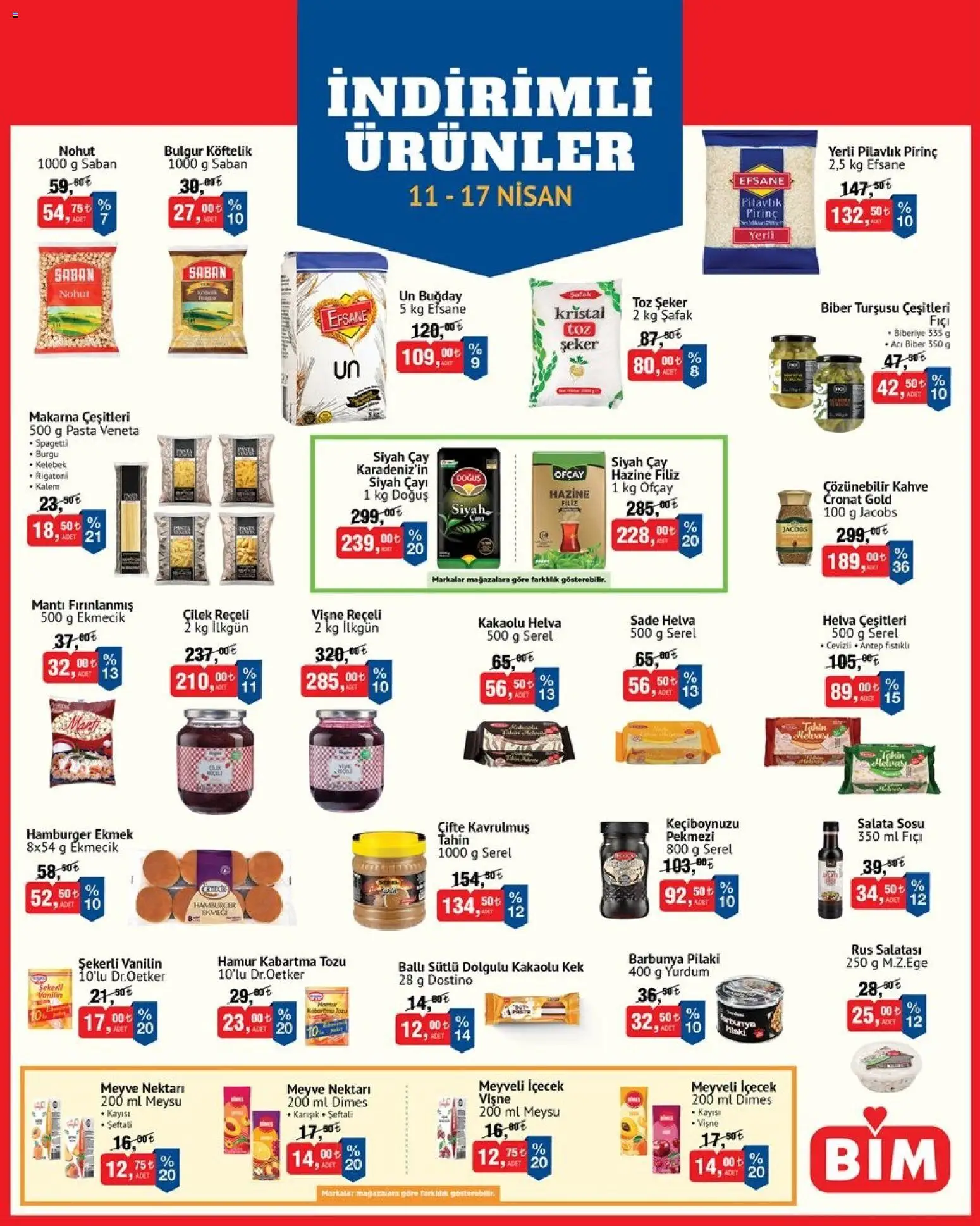 BİM BİM - İndirimli Ürünler 11.04.2026 - Broşürünün önizlemesi