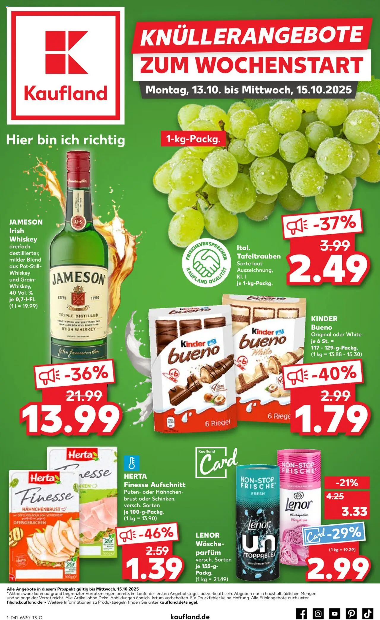 Kaufland DE shop DE Folder Hannover geldig vanaf 12-10-2025 - Paginanummer 1