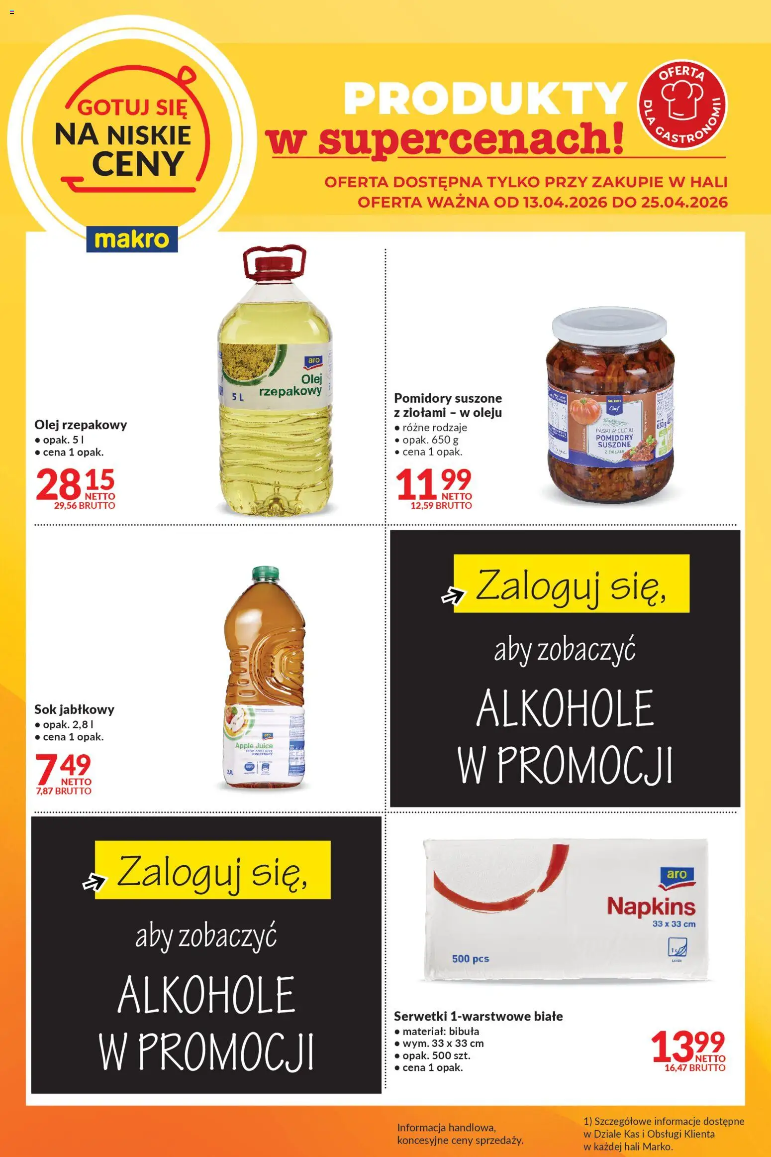 Pogląd gazetki "Makro gazetka - Gotuj się na niskie ceny" ze sklepu Makro ważnej od 13.04.2026