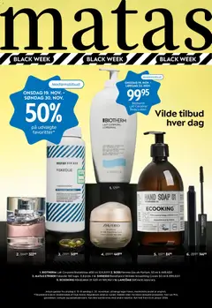 Eksempel på tilbudsavis Black Friday fra butik Matas gyldig fra 19/11/2025