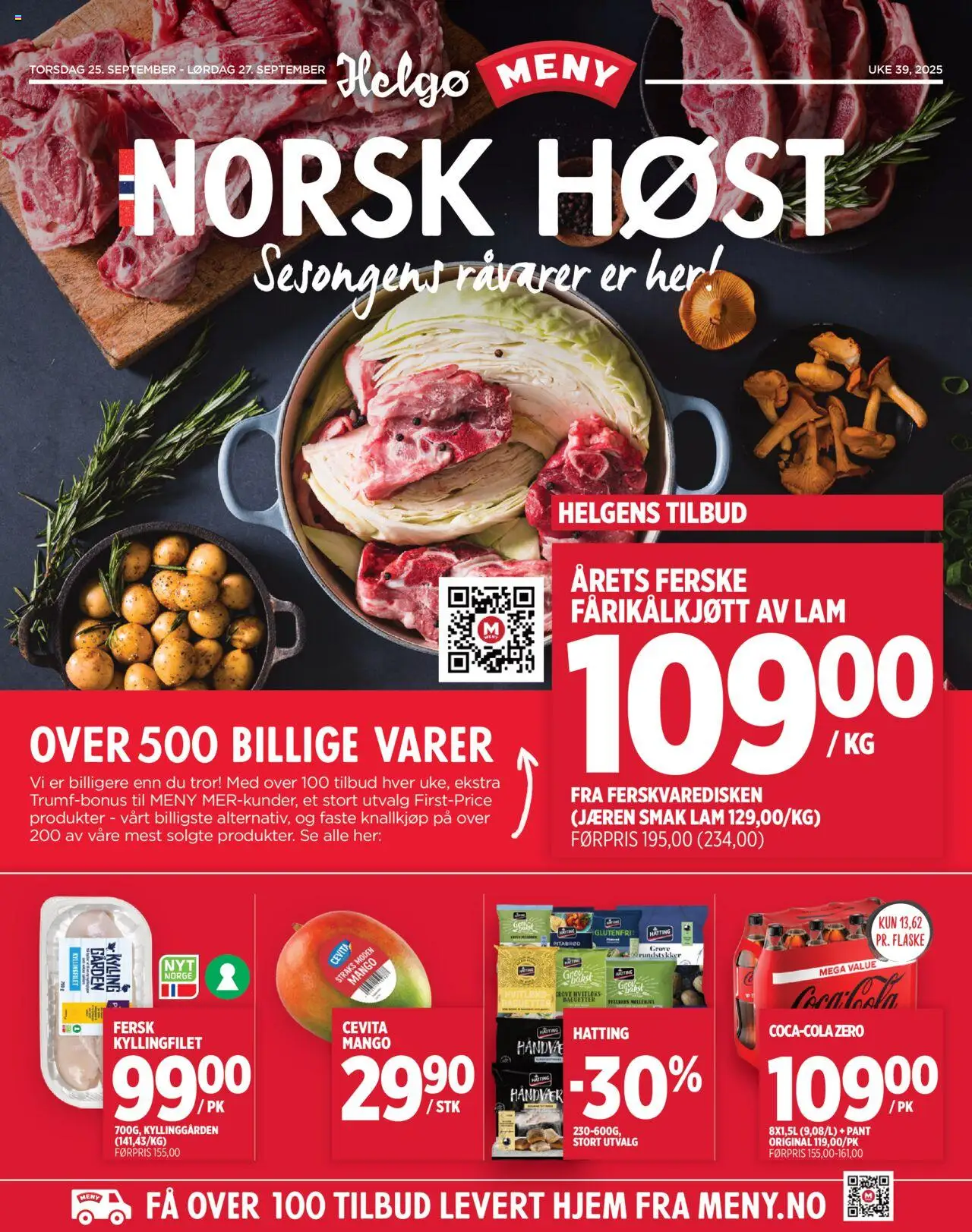 Helgo Norsk Høst Meny gyldig fra 25/09/2025 - Sidenummer 1