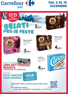 Anteprima dell'opuscolo Volantino Iper Speciale gelati dal negozio Carrefour valido da 02/12/2025
