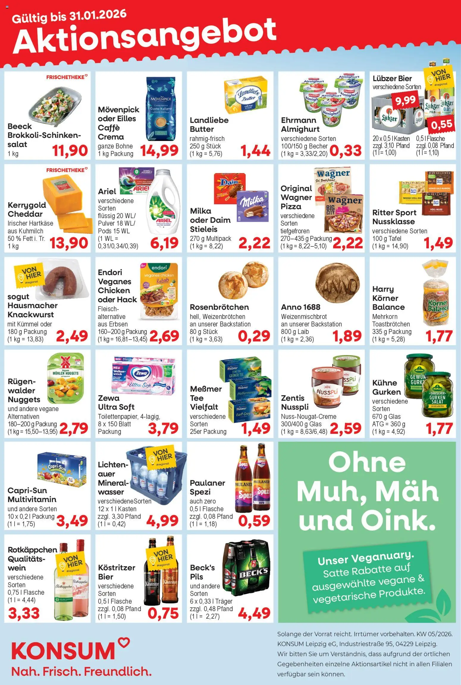 Vorschau von dem Prospekt des Geschäftes KONSUM Leipzig, gültig ab dem 26.01.2026