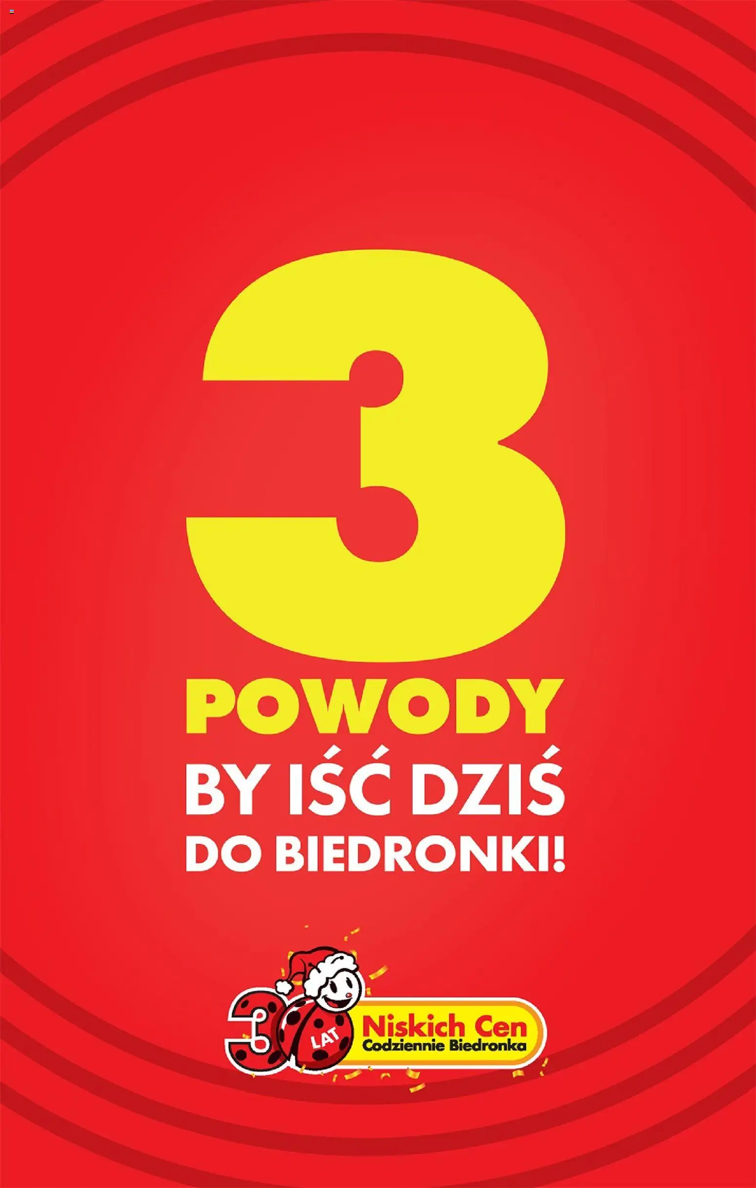 Pogląd gazetki "3 powody" ze sklepu Biedronka ważnej od 23.12.2025
