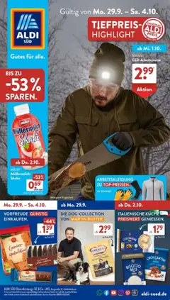 Vorschau von dem Prospekt des Geschäftes Aldi Süd, gültig ab dem 29.09.2025