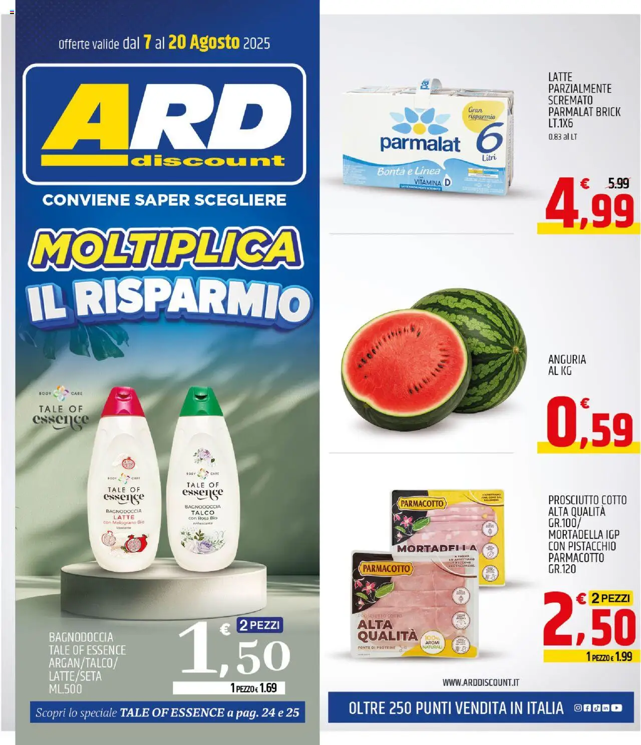 Volantino ARD Discount valido da 07/08/2025 numero di pagina 1