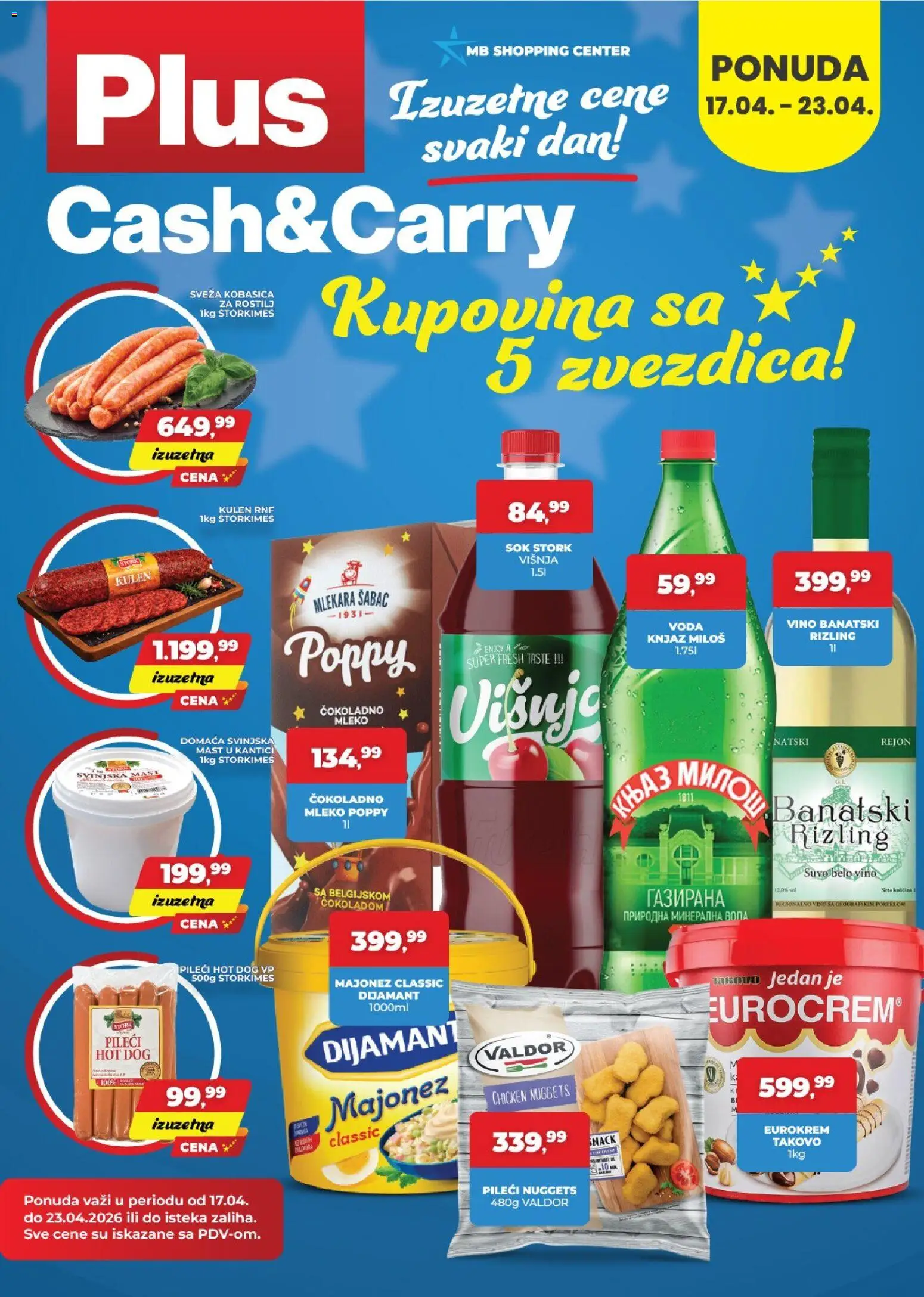 Pregled Plus Cash & Carry kataloga - važi od 17.04.2026