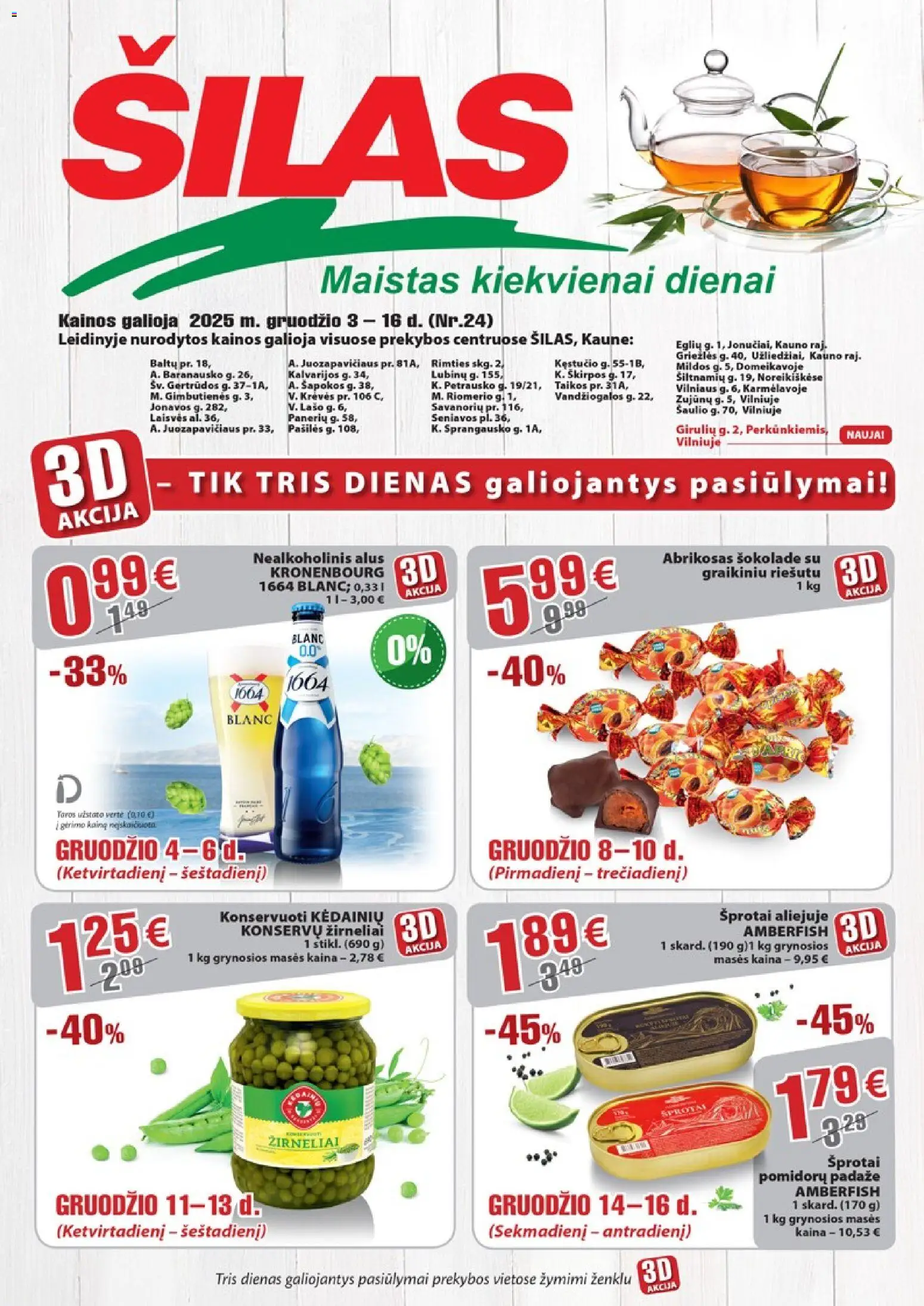 Šilas parduotuvės leidinio Leidinys galiojančio nuo 2025.12.03 peržiūra