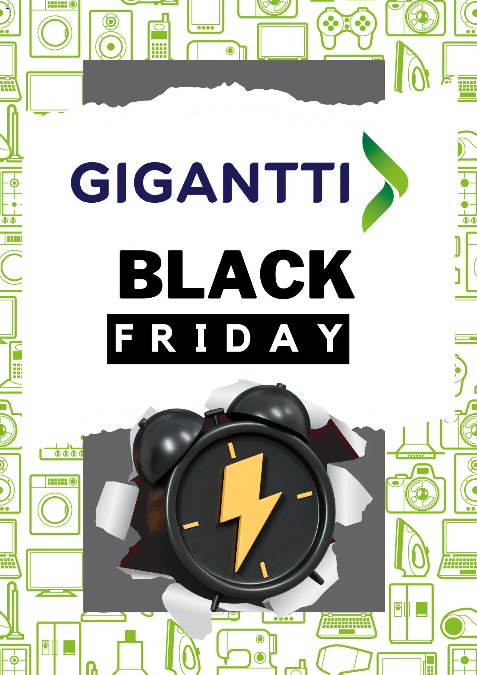 Kaupan Gigantti Black Friday esikatselu, voimassa 26/11/2025