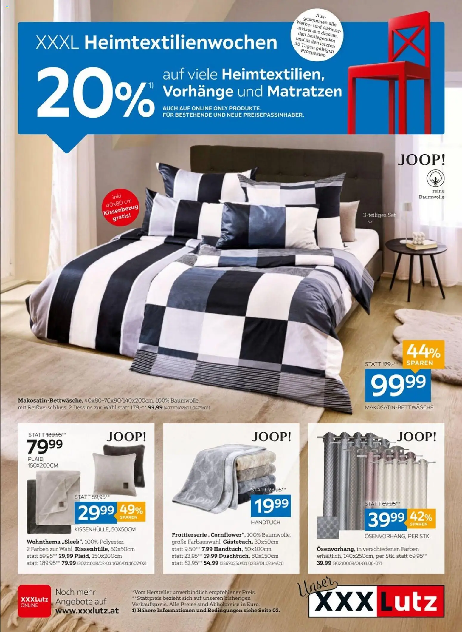 Vorschau der Angebote: XXXLutz Heimtextilienwochen gültig ab 20.01.2026