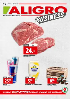 Vorschau des Merkblatts Aligro aktionen Business Chavannes, Matran, Genève, Sion vom Shop Aligro gültig von 13.04.2026 bis 18.04.2026