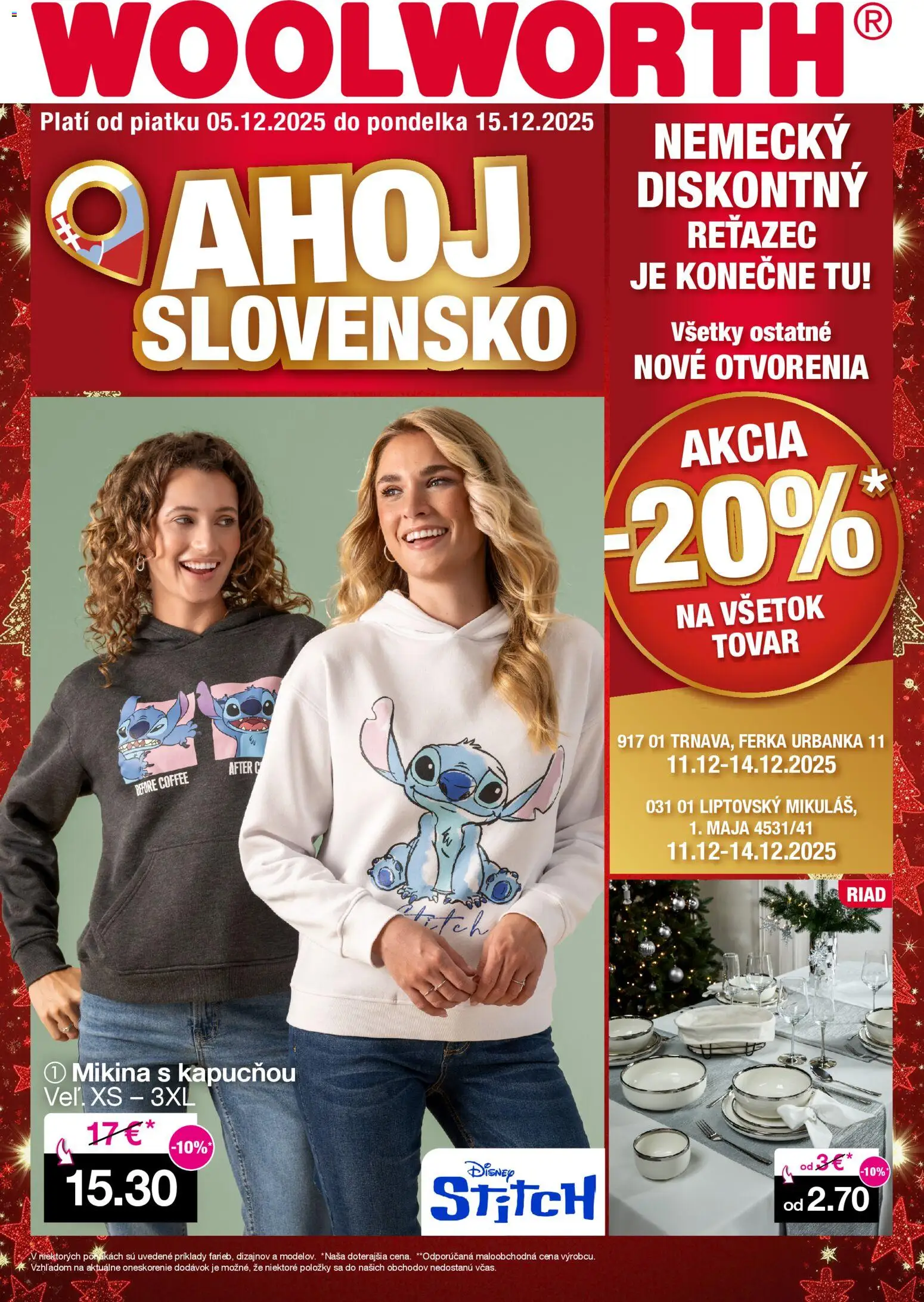 Náhľad Woolworth letáku platného od 05.12.2025