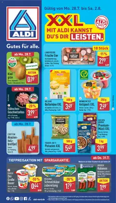 Vorschau von dem Prospekt des Geschäftes Aldi, gültig ab dem 28.07.2025