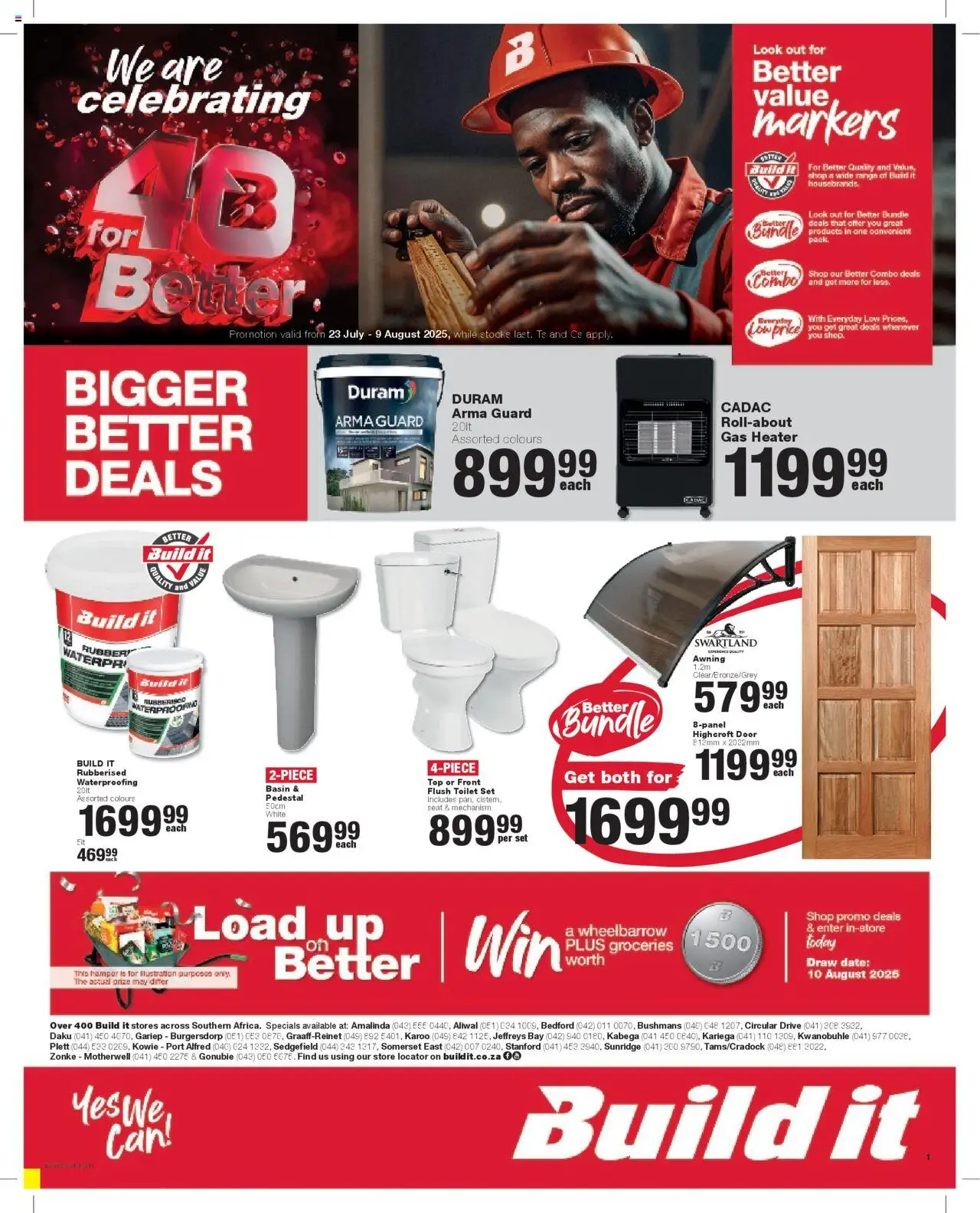 Build It Eastern Cape - Weekly Specials from 23/07 - 09/08/2025 > Promotions