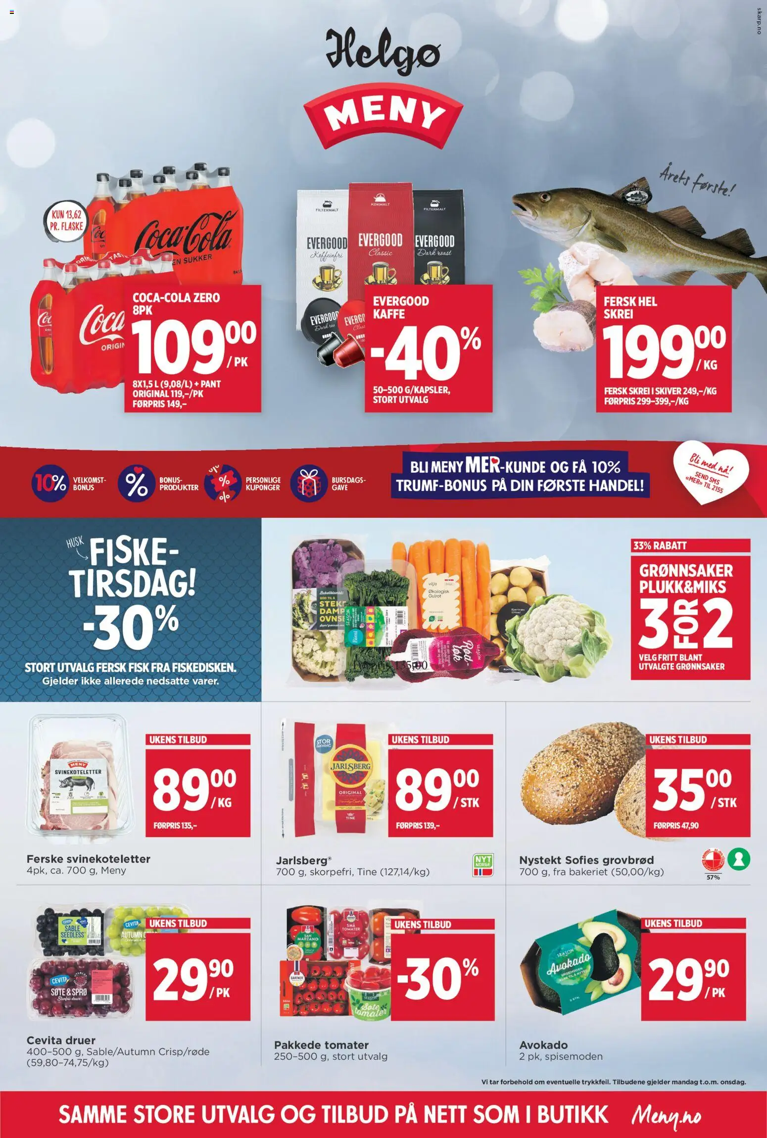 Forhåndsvis Kundeavis Helgø fra butikk Meny gyldig fra 26/01/2026