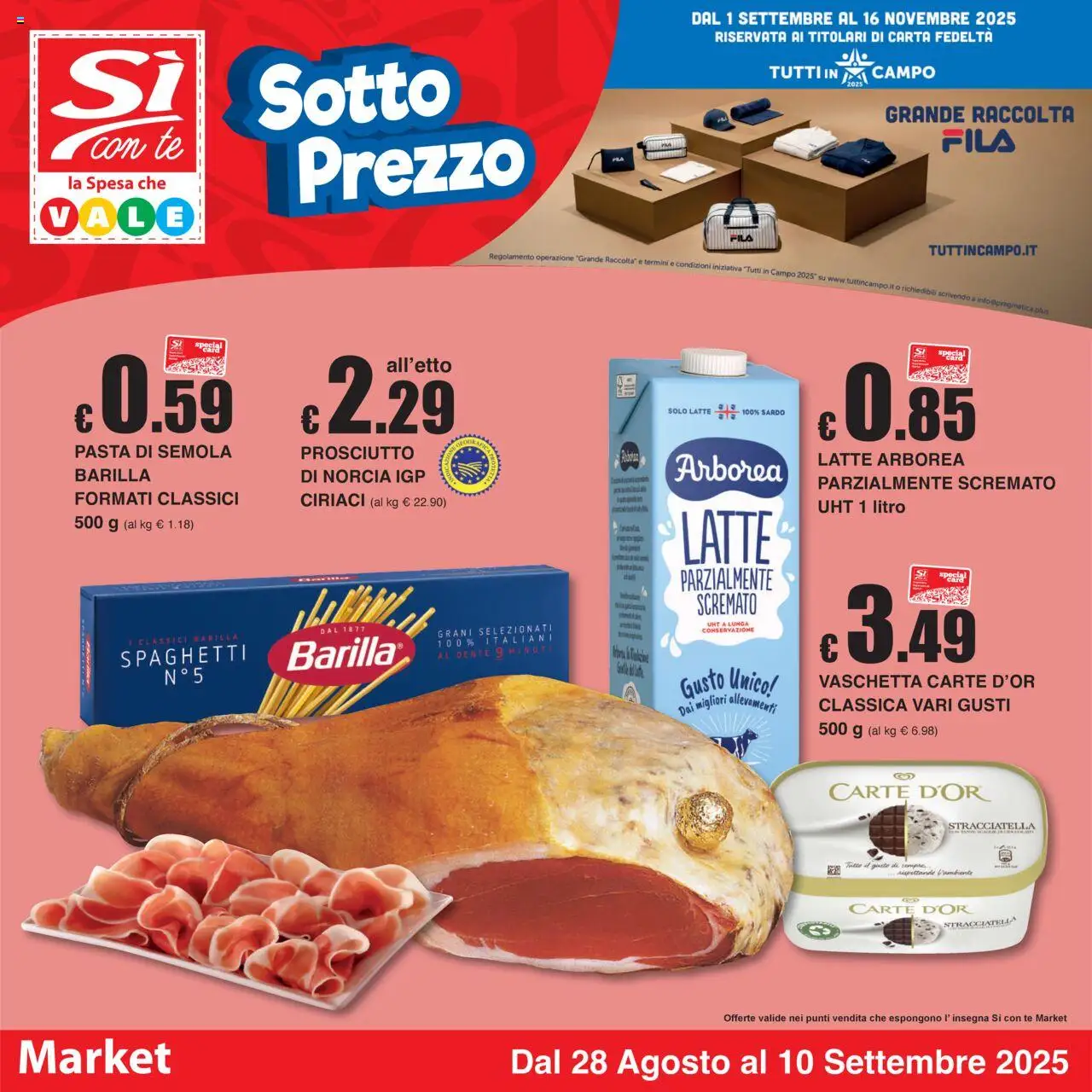 Volantino Sì con Te valido da 28/08/2025 numero di pagina 1