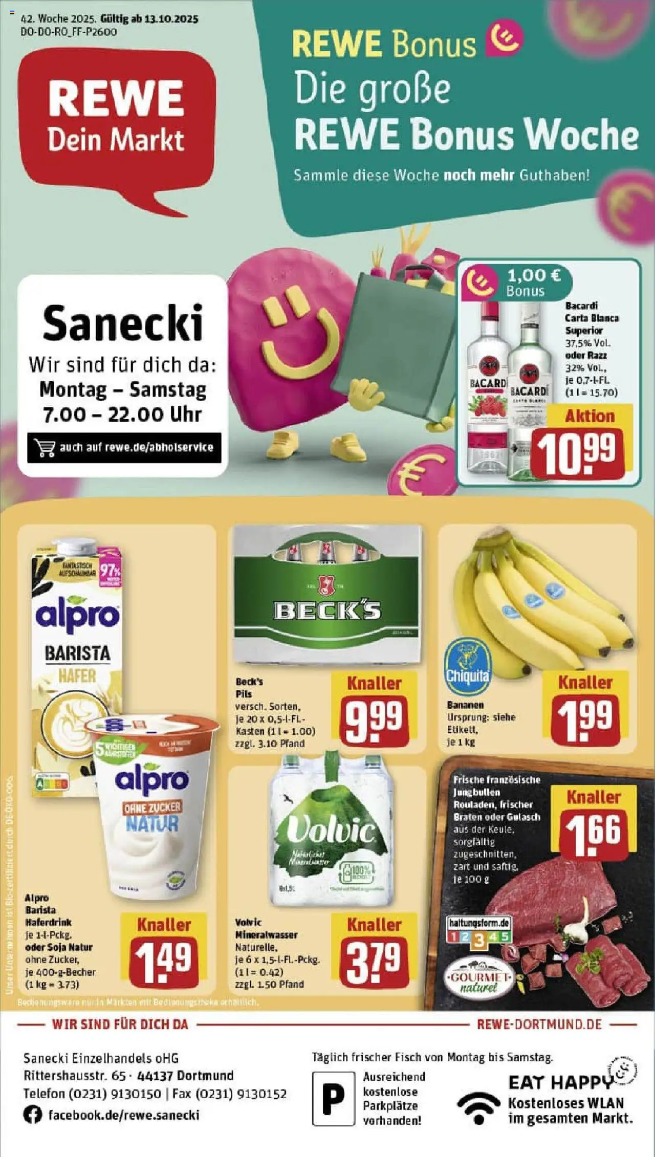 REWE Prospekt ab 13.10.2025 nächste Woche - Prospekt Dortmund	