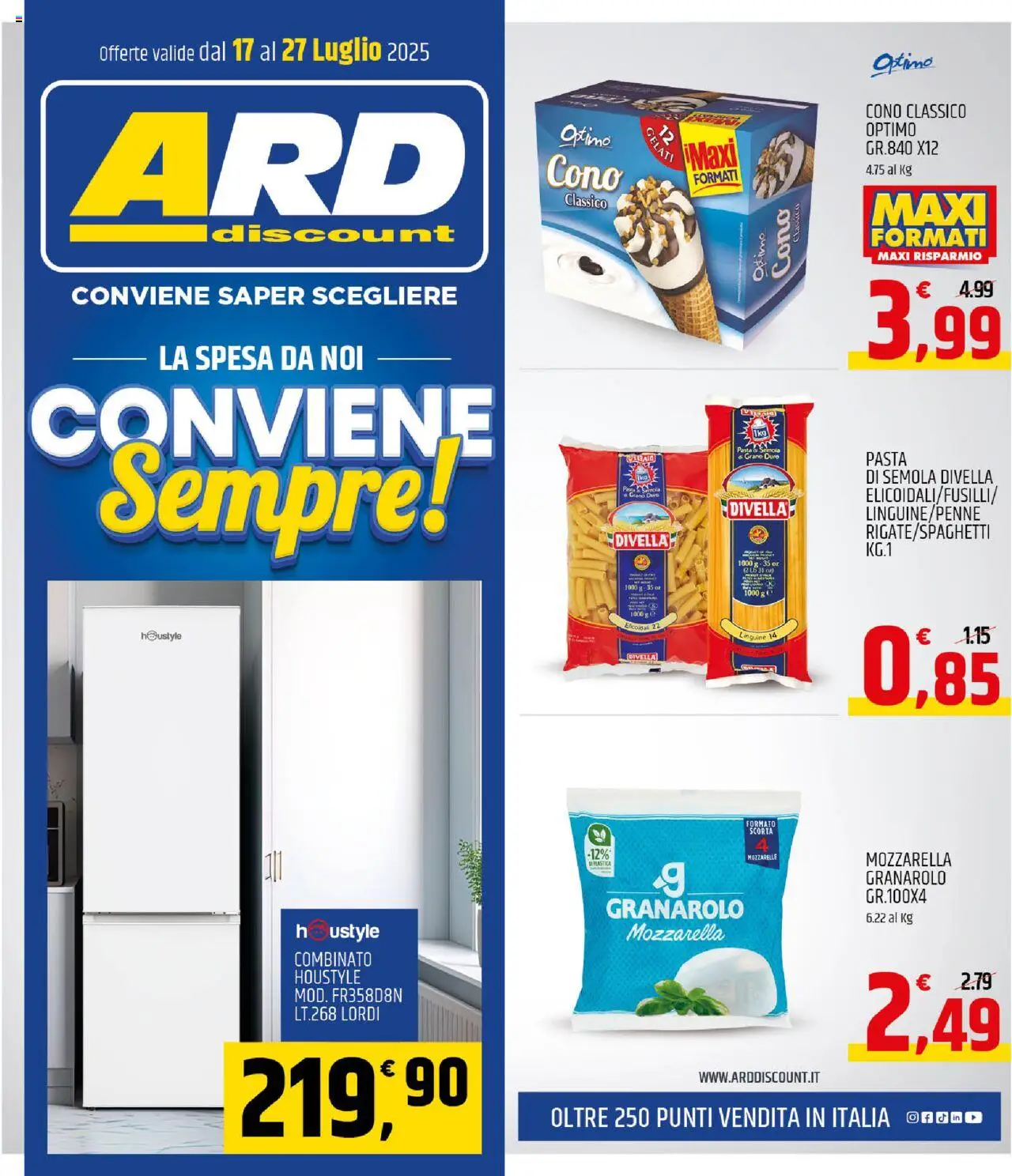 Volantino ARD Discount valido da 17/07/2025 numero di pagina 1