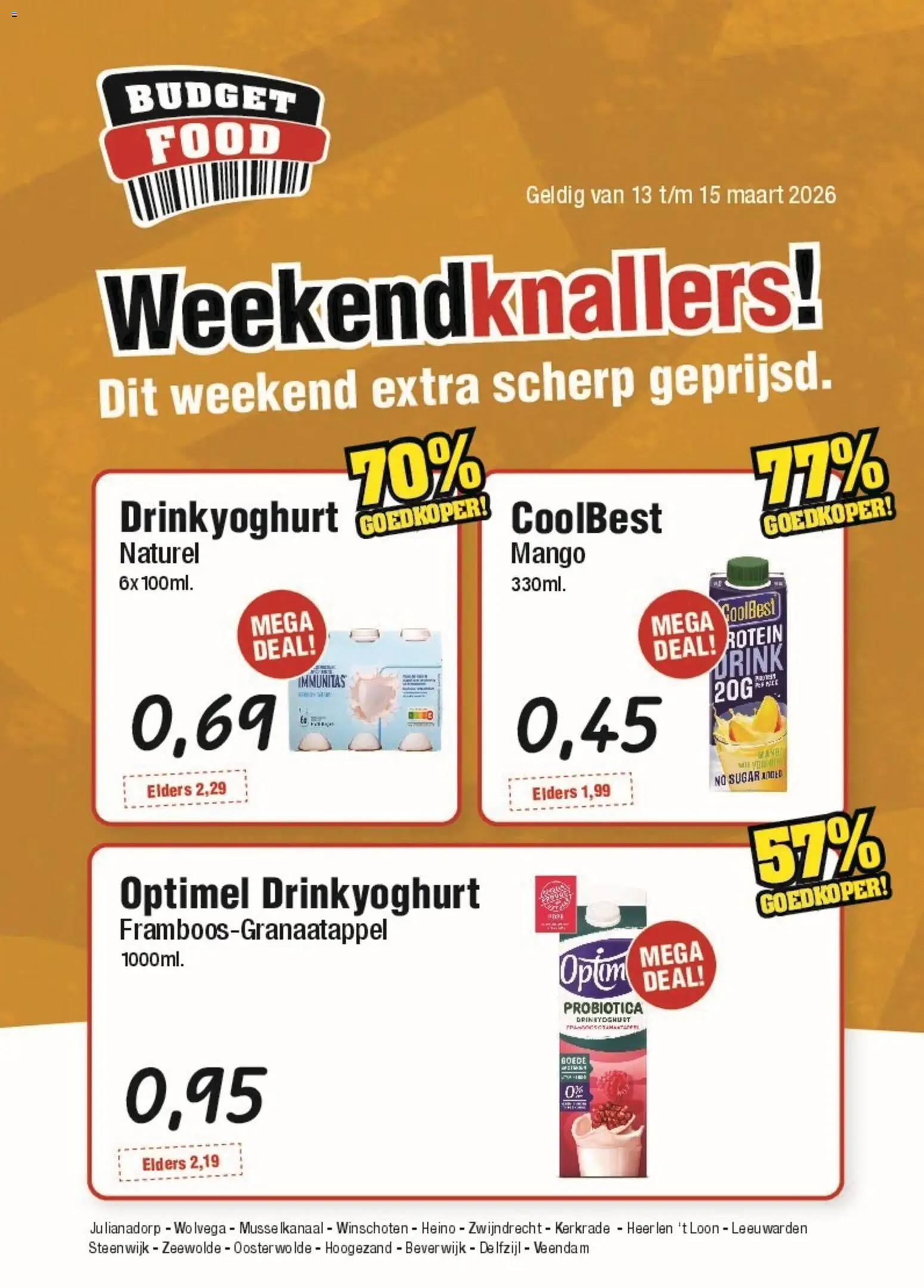 Voorbeeld van Budget Food folder - Weekendfolder van winkel Budget Food geldig vanaf 13-03-2026