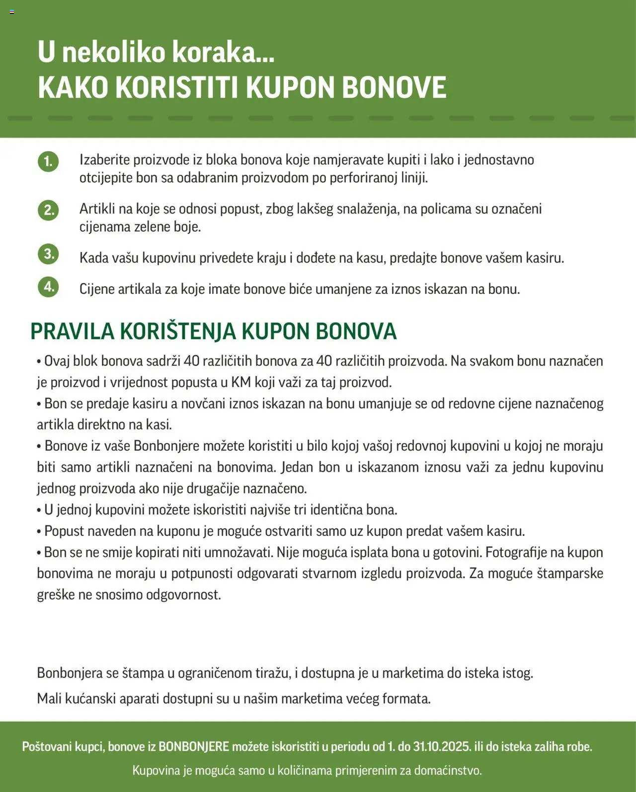 Pregled letka Katalog Super Bonbonjera trgovine Tropic vrijedi od 2025.10.01