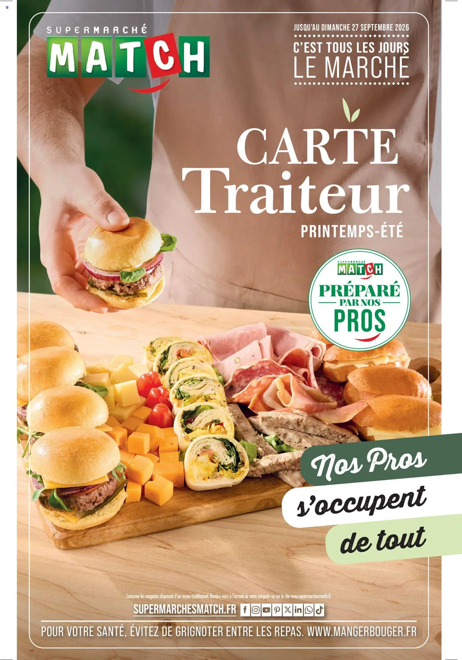 Prévisualisation de Match Supermarché - CARTE Traiteur | Meaux du magasin Match Supermarché formulaire valide 31/03/2026