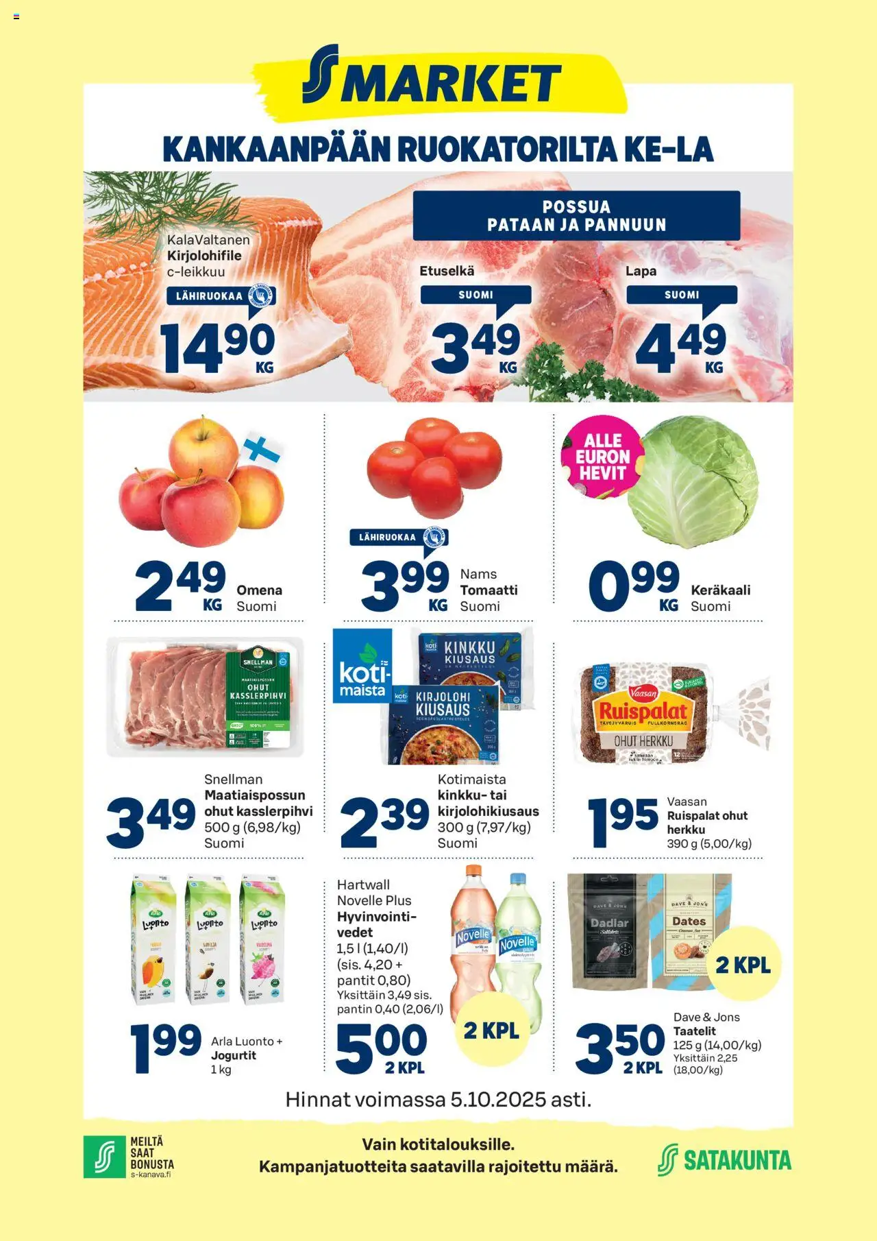 S-market-kaupan Kankaanpää voimassa 01/10/2025 - Sivulla 1