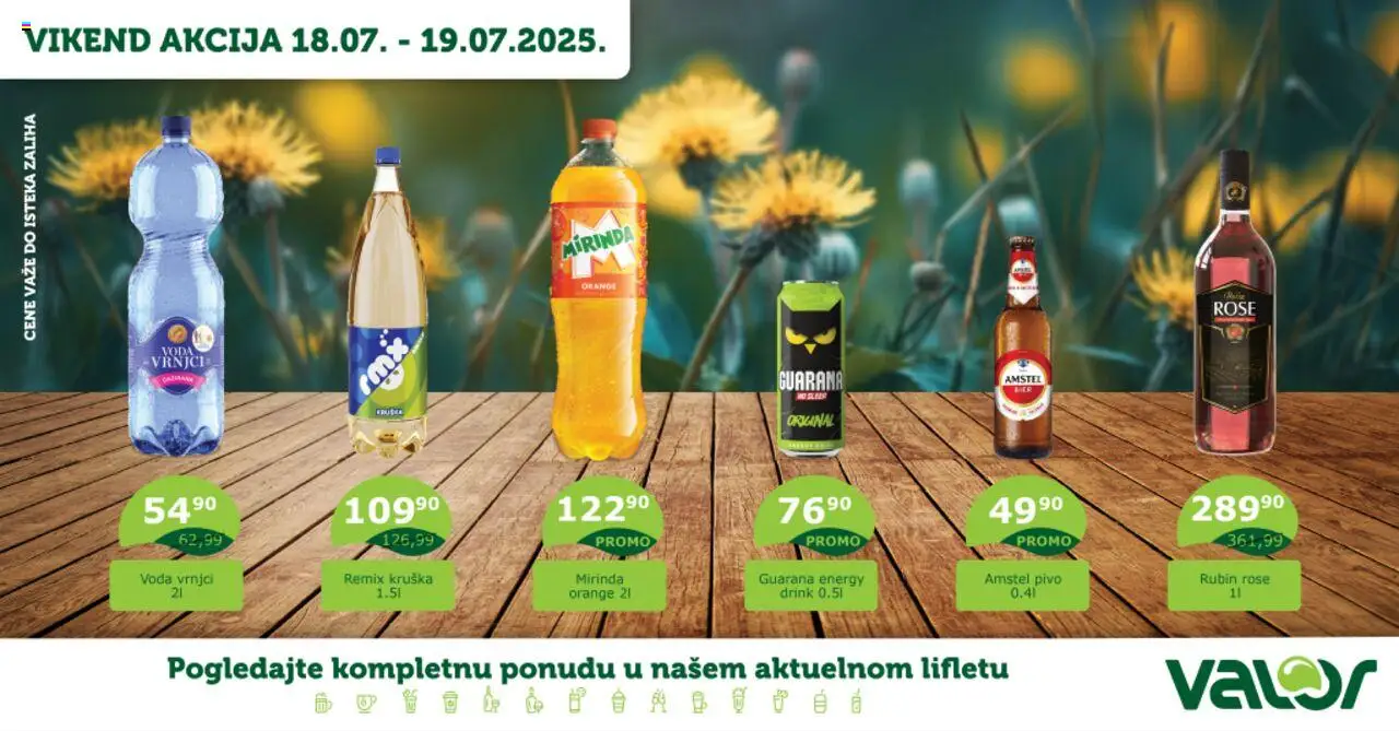 Valor katalog važi od 18.07.2025 - stranica 1 - Guarana, Pivo, Voda, Amstel