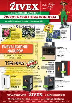 Predogled kataloga iz trgovine Živex veljaven od 22.10.2025
