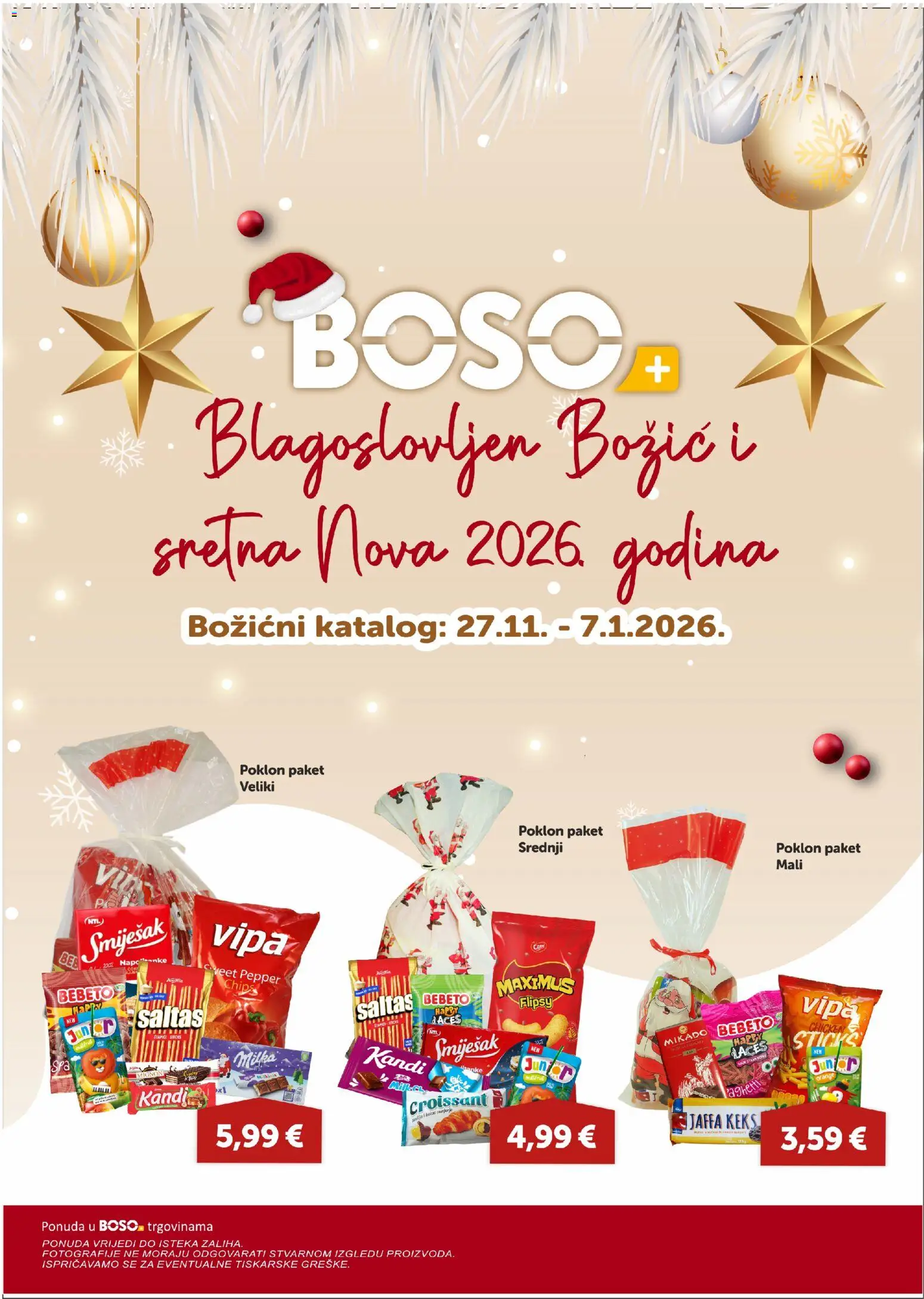 Pregled letka Katalog trgovine Boso vrijedi od 27.11.2025