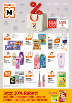 Vorschau des Merkblatts Aktionen vom Shop Müller gültig von 08.01.2026 bis 14.01.2026