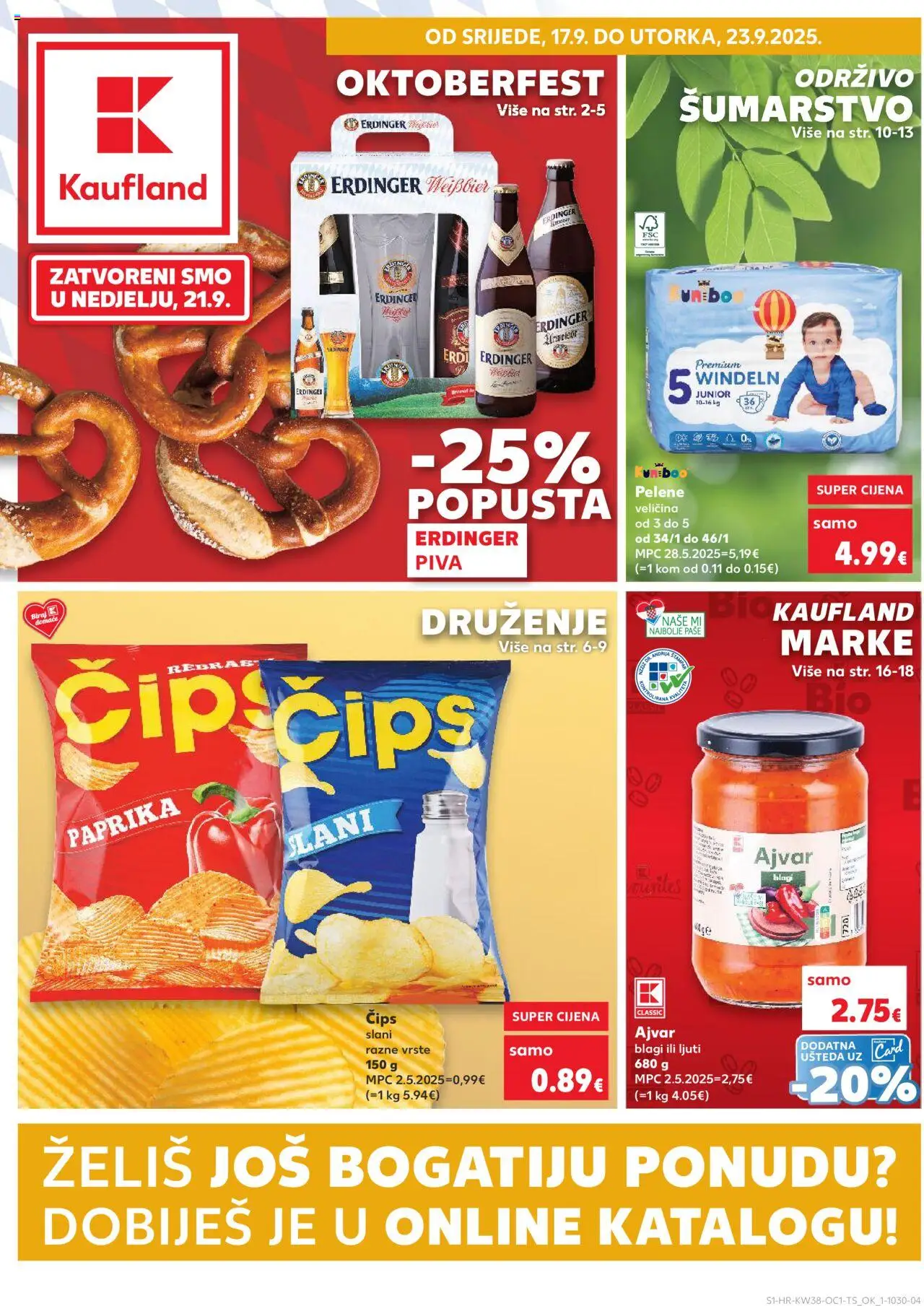 Kaufland HR aktuális szórólap, érvényes 2025.09.17.-től - 1 oldal