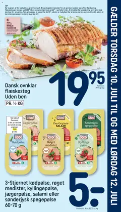 Eksempel på tilbudsavis Indstik fra butik Rema 1000 gyldig fra 10/07/2025