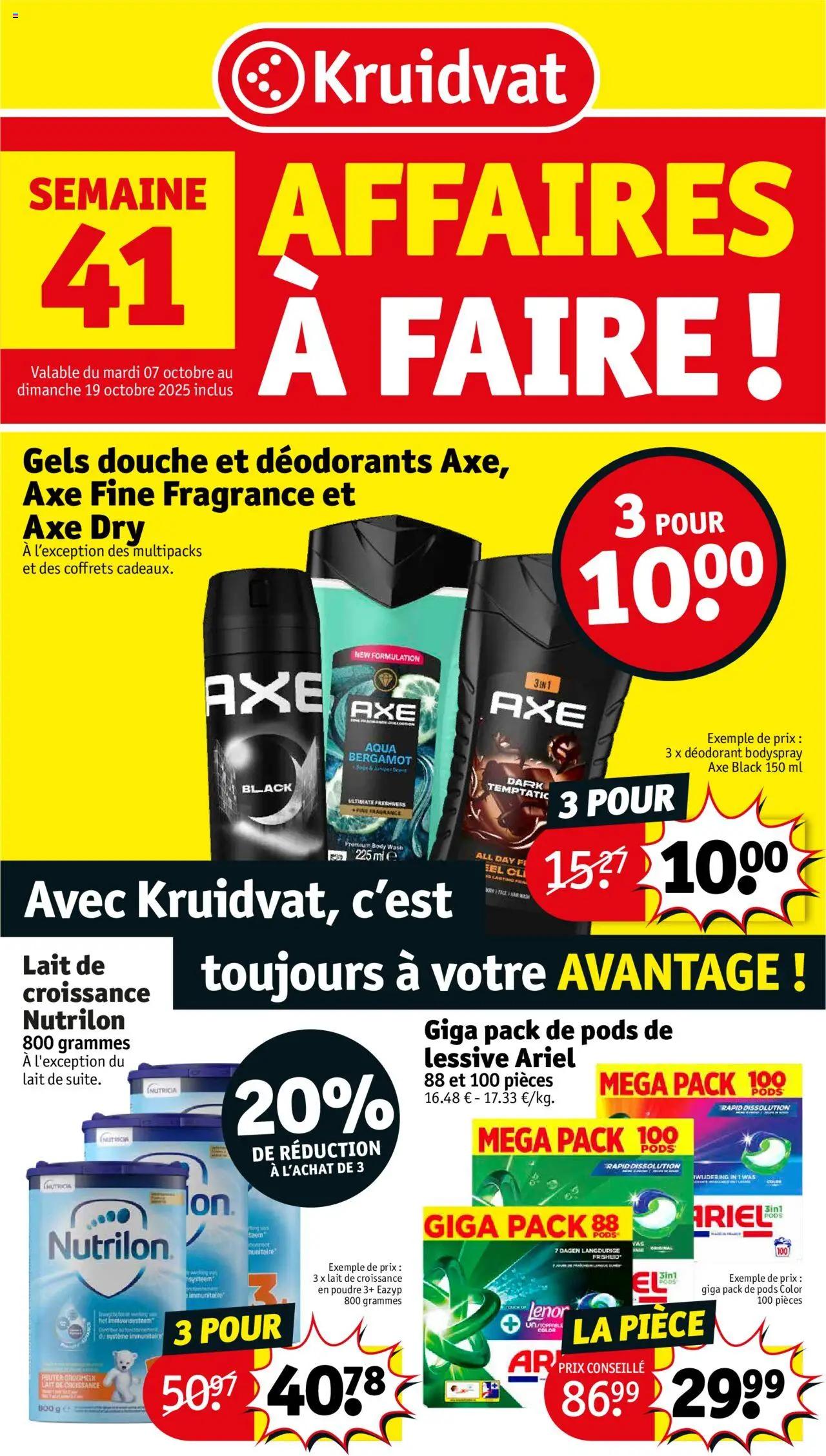 Kruidvat shop Folder de la semaine 41 geldig vanaf 07/10/2025 - Paginanummer 1