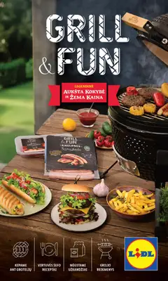LIDL parduotuvės leidinio Leidinys Grill & Fun galiojančio nuo 2025.04.21 peržiūra