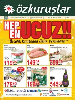 Özkuruşlar Katalog 22.11.2025 - Broşürünün önizlemesi