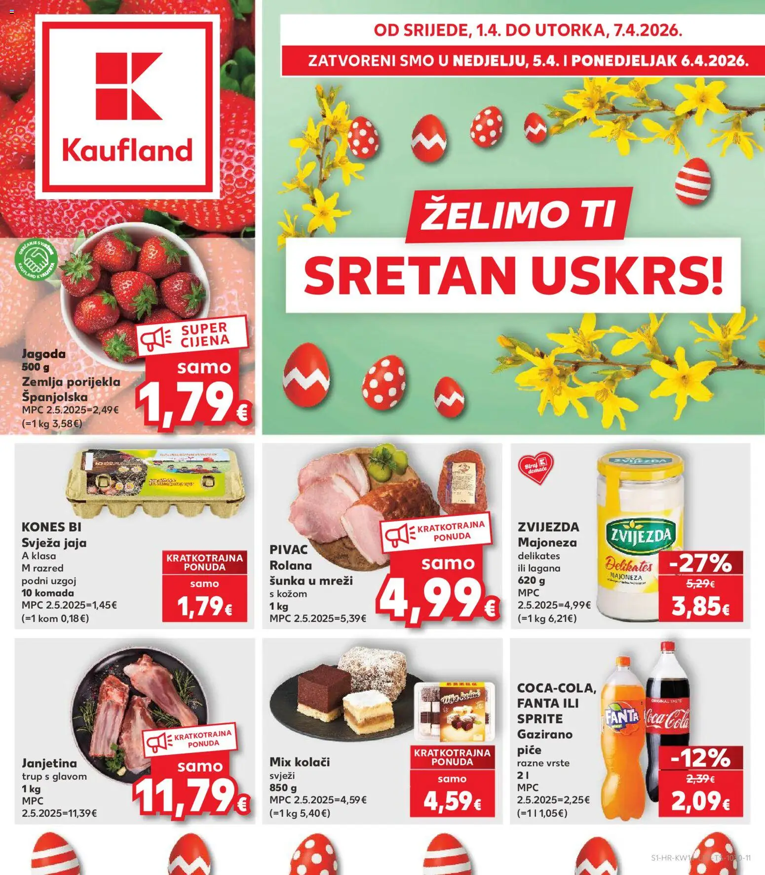 Pregled letka Kaufland Katalog trgovine Kaufland vrijedi od 01.04.2026
