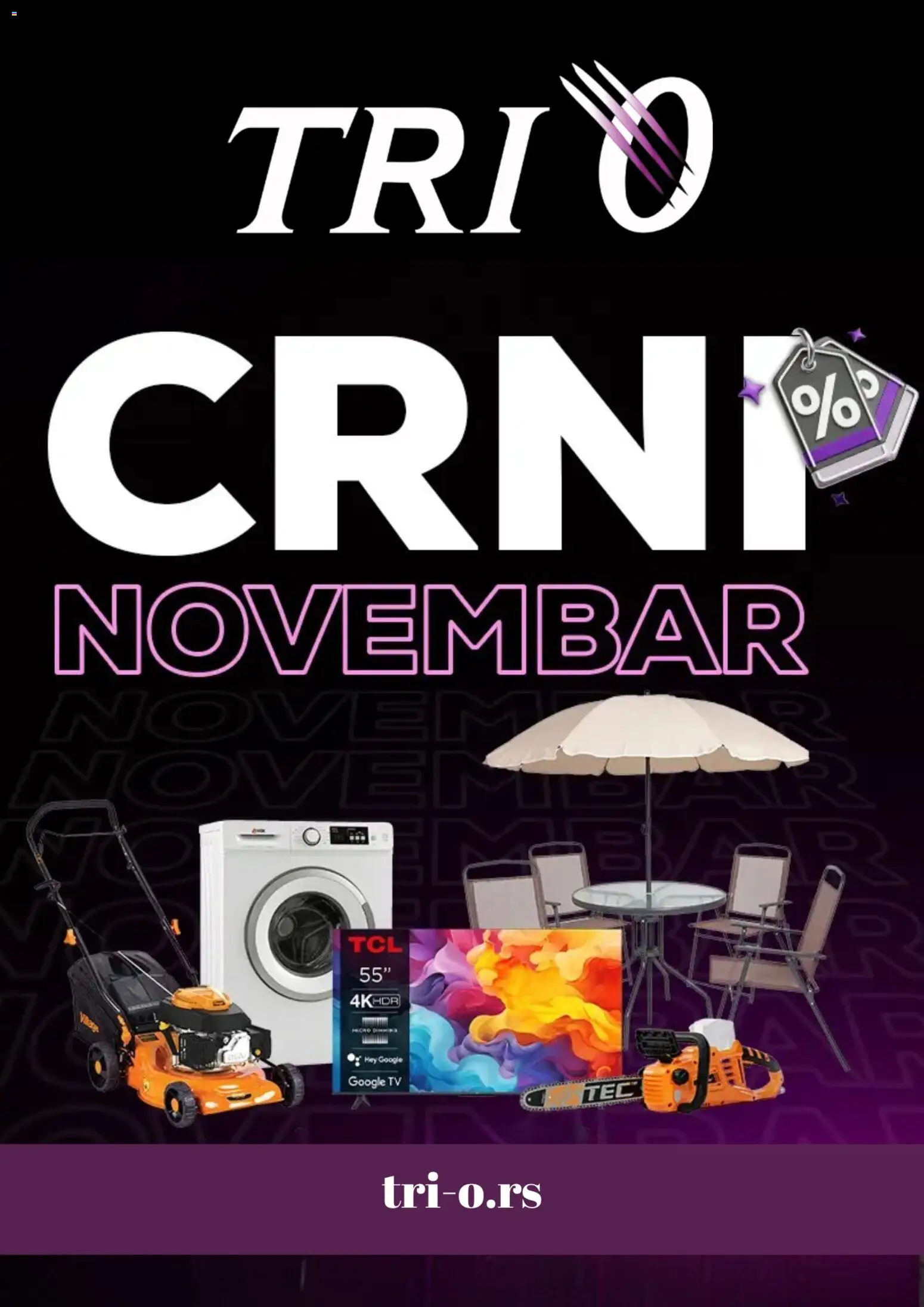 Pregled Tri O kataloga - važi od 01.11.2025