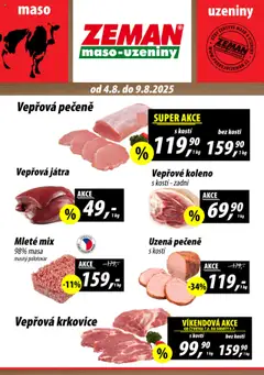 Náhled nabídky: Prodejny Zeman Leták platný od 04.08.2025