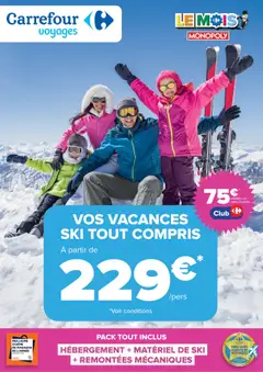 Prévisualisation de Catalogue ski à prix anniversaire du magasin Carrefour contact formulaire valide 29/09/2025