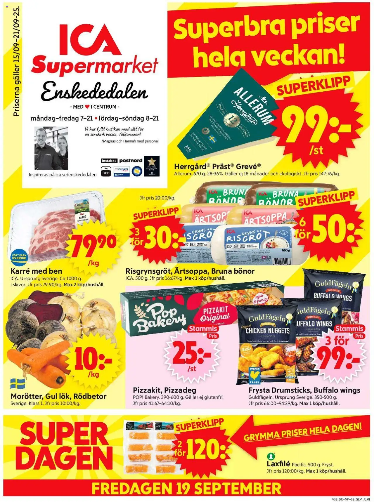Enskededalen är giltig 15/09 2025 > Veckans Erbjudanden gäller från 15/09/2025 till 21/09/2025 sidnummer 1
