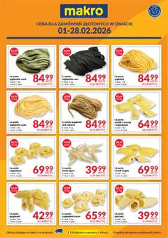 Pogląd gazetki "La Pasta" ze sklepu Makro ważnej od 01.02.2026