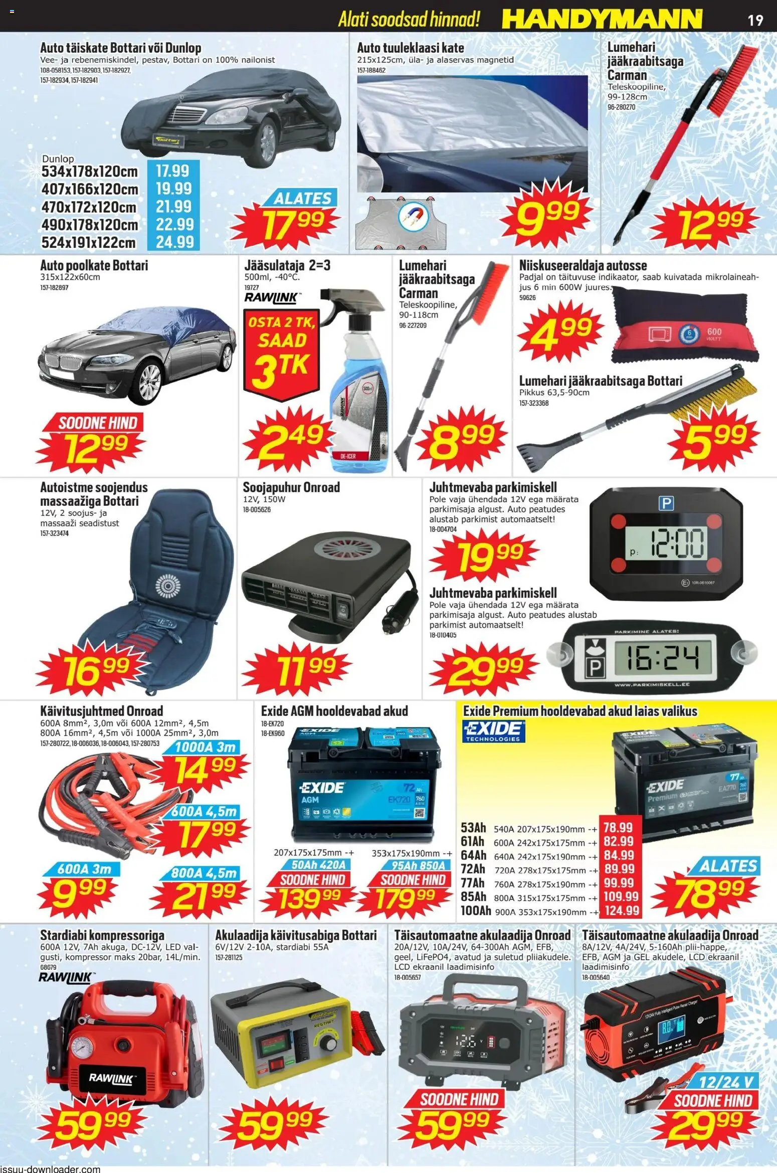 Handymann kliendilehe eelvaade alates 2026.01.03