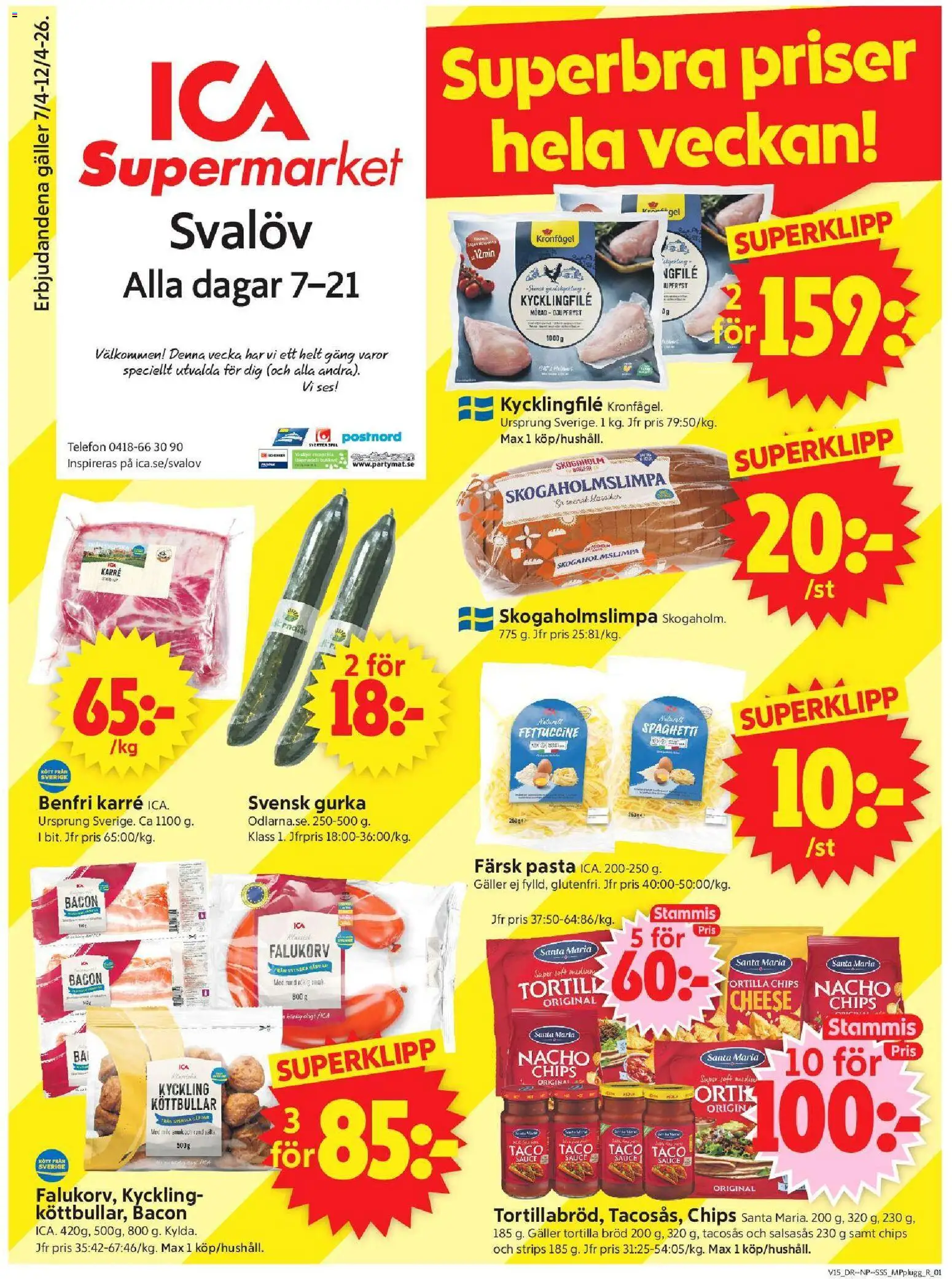 Förhandsgranska reklamblad Svalöv från butik ICA Supermarket gäller från 06/04/2026