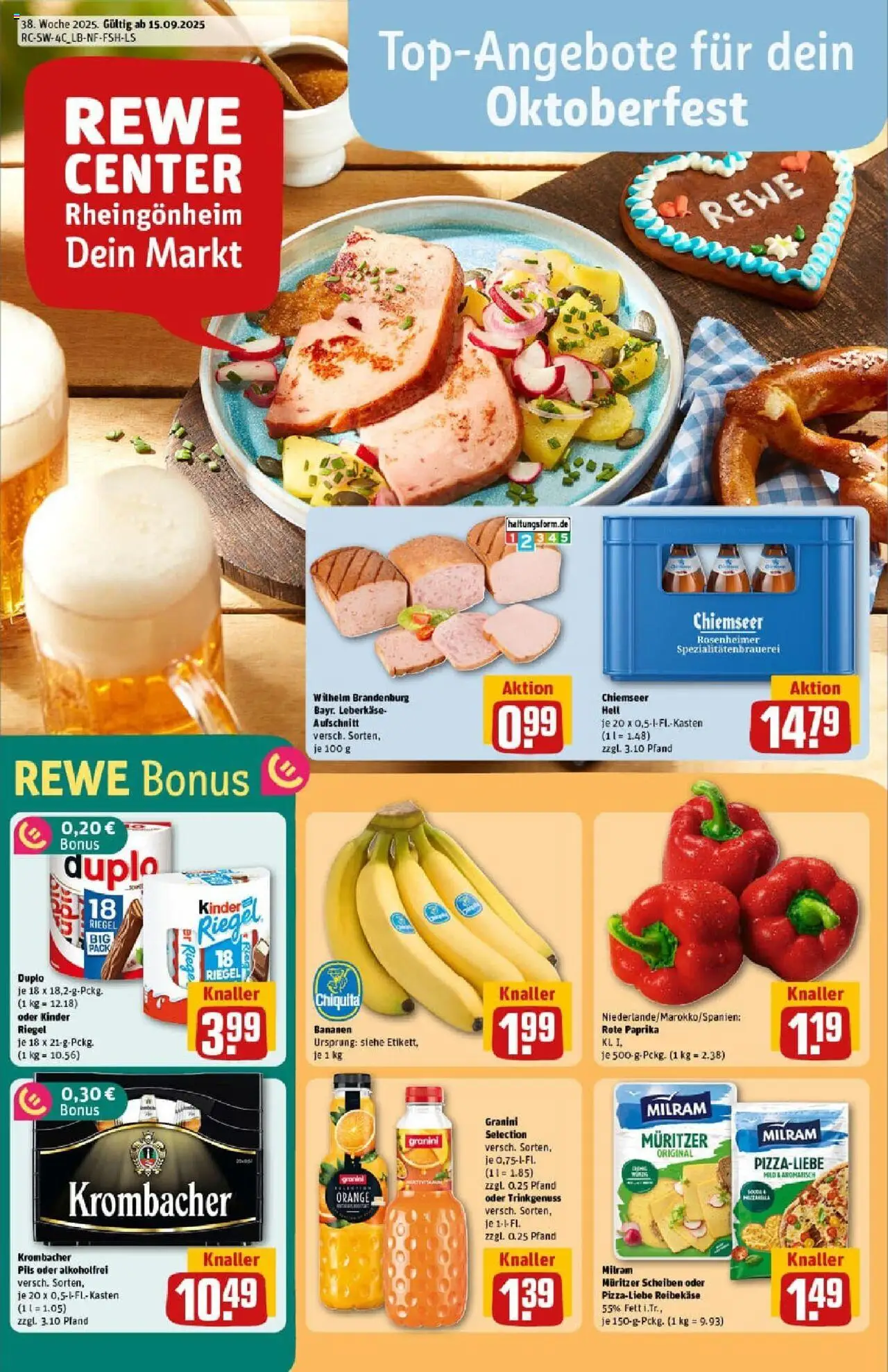 REWE Prospekt ab 14.09.2025 nächste Woche - Prospekt Ludwigshafen / Rheingönheim	
