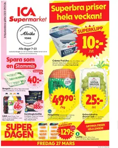 Förhandsgranska reklamblad Bromma från butik ICA Supermarket gäller från 23/03/2026
