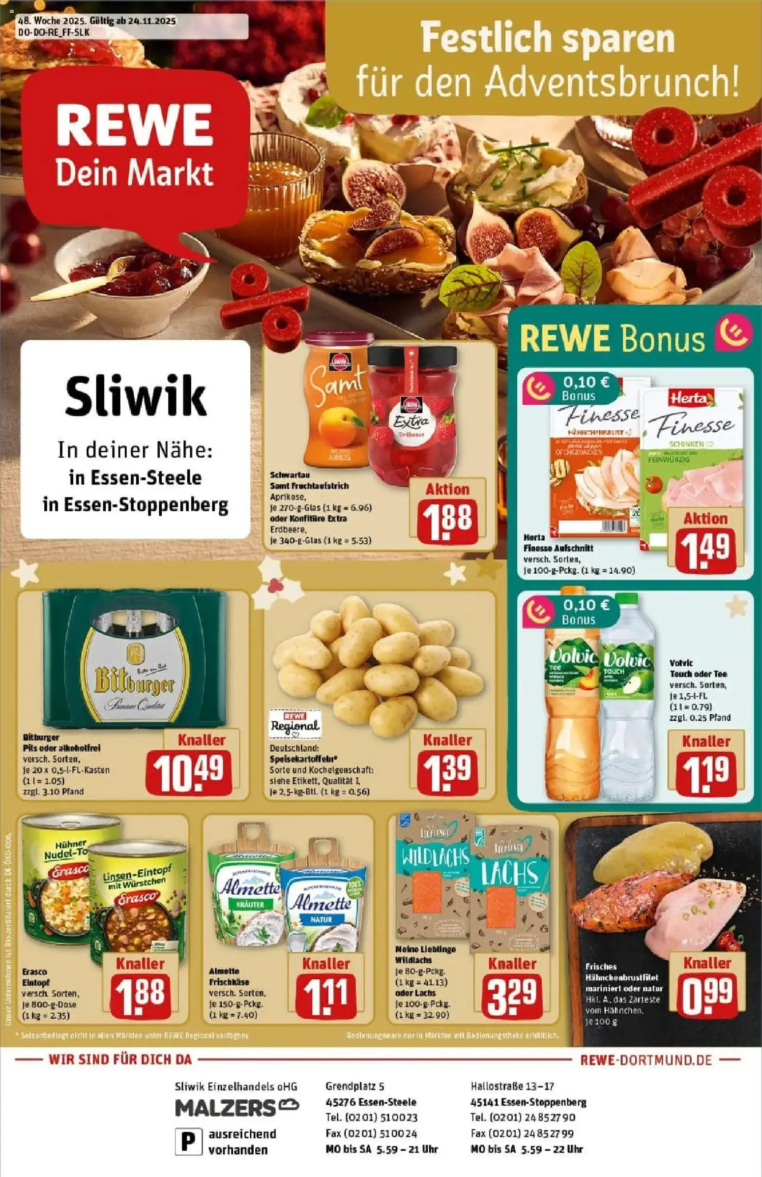 Vorschau von dem Prospekt des Geschäftes Rewe, gültig ab dem 23.11.2025