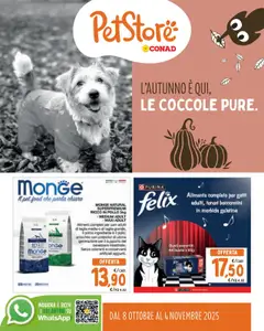 Anteprima dell'opuscolo Volantino PetStore Lombardia dal negozio Conad valido da 08/10/2025