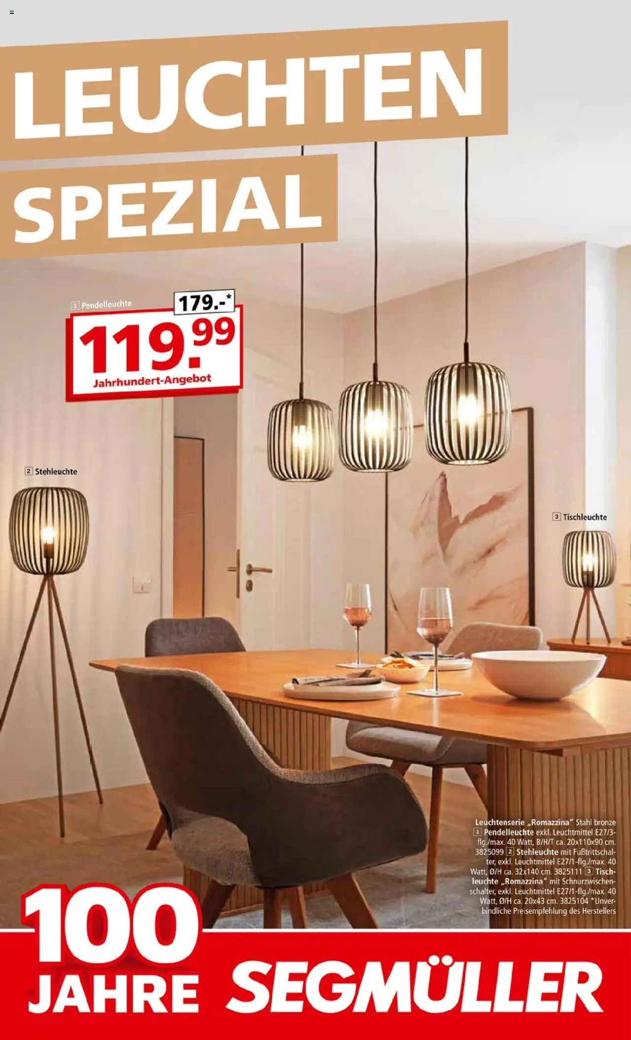 Segmüller Leuchten Spezial (vom 29.09.2025 - 04.01.2026) - Tisch