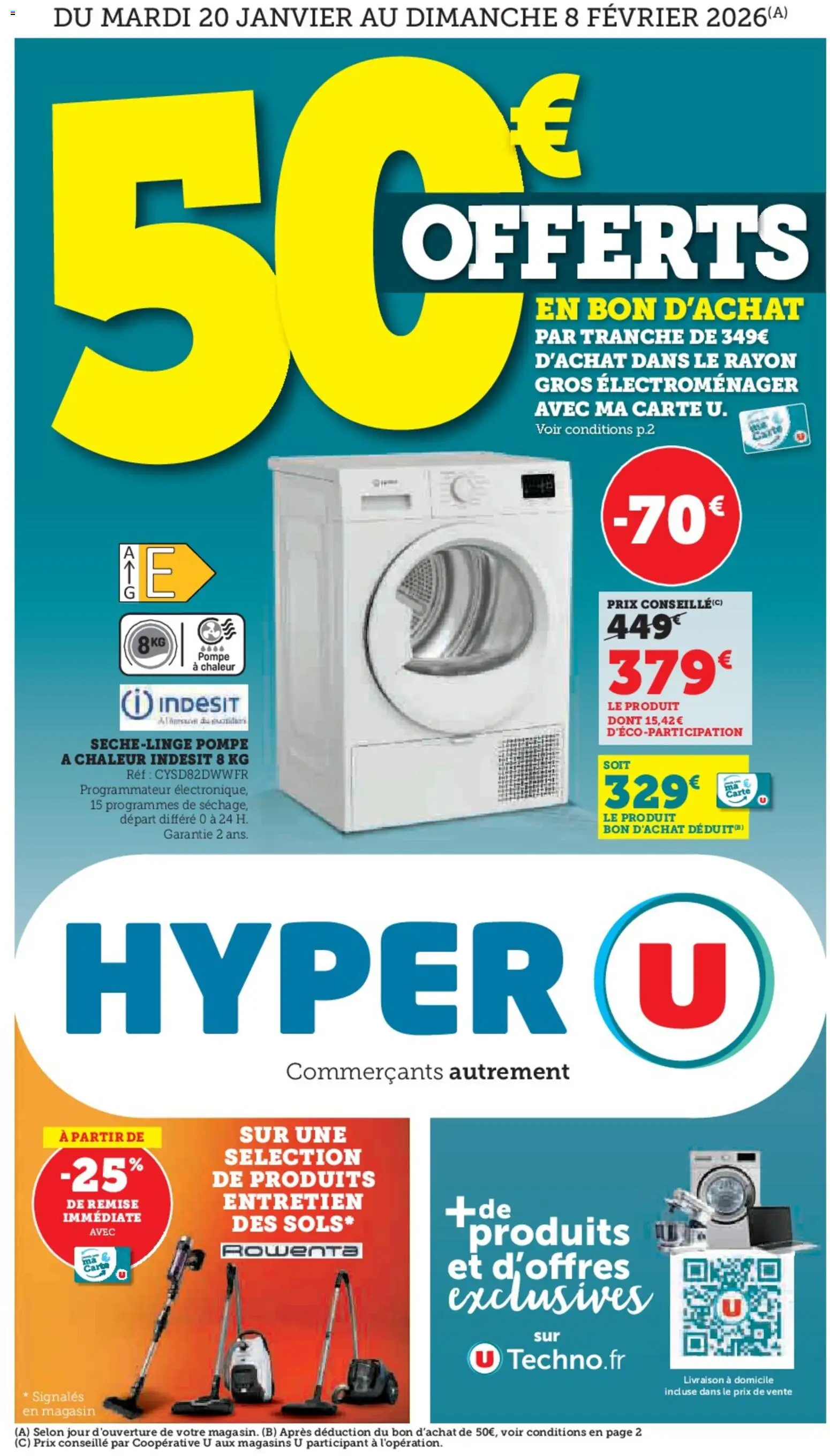 Prévisualisation de Arts ménagers du magasin Hyper U formulaire valide 20/01/2026